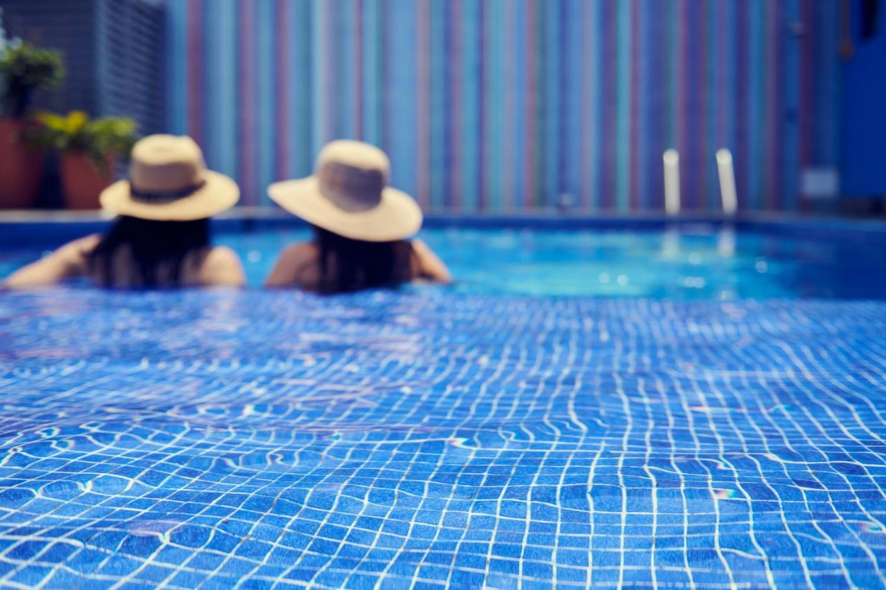 Hotel Luxury Patio Azul (Adults Only) Puerto Vallarta Exteriör bild Swimming pool